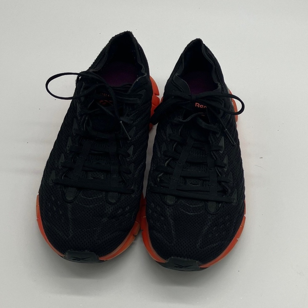 Reebok Zig Kinetica Black Purple Orange Running Shoes EH2815 Womens Size 8